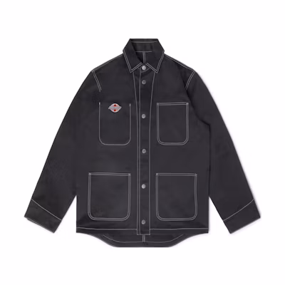 Heron Preston FW22 Black Logo Patch Single-Breasted Jacket HMES001S23FAB0011000