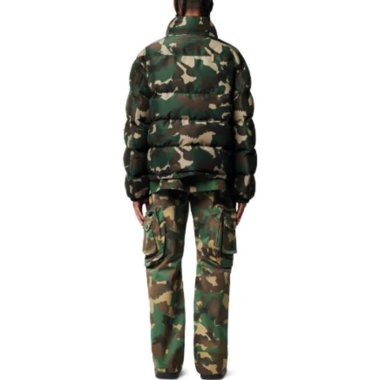 Shop Chaqueta de algodón hombre HERON PRESTON FW22 estampado camuflaje manga larga. HMED010F22FAB0025900