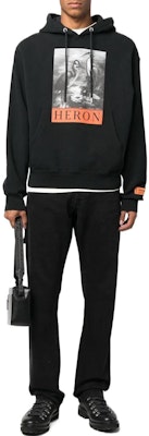 HERON PRESTON FW22 Hoodie Hitam Grafis Pria – Hoodie Kasual. HMBB024C99JER0031010 Lookbook HERON PRESTON FW22 Hoodie Hitam Grafis Pria – Hoodie Kasual. HMBB024C99JER0031010