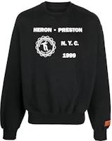 Heron Preston FW22 Letter Print Crewneck Sweatshirt Black HMBA020F22JER0051001 Heron Preston FW22 Letter Print Crewneck Sweatshirt Black HMBA020F22JER0051001