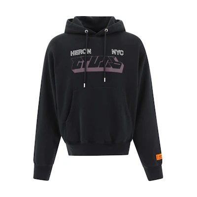Heron Preston FW22 Letter Print Hoodie Black Long-Sleeve Pullover HMBB024F22JER0081009