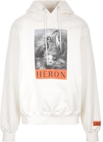 Heron Preston FW22 Letter Print Long Sleeve Hoodie Beige Sweatshirt. HMBB024C99JER0030110 Heron Preston FW22 Letter Print Long Sleeve Hoodie Beige Sweatshirt. HMBB024C99JER0030110