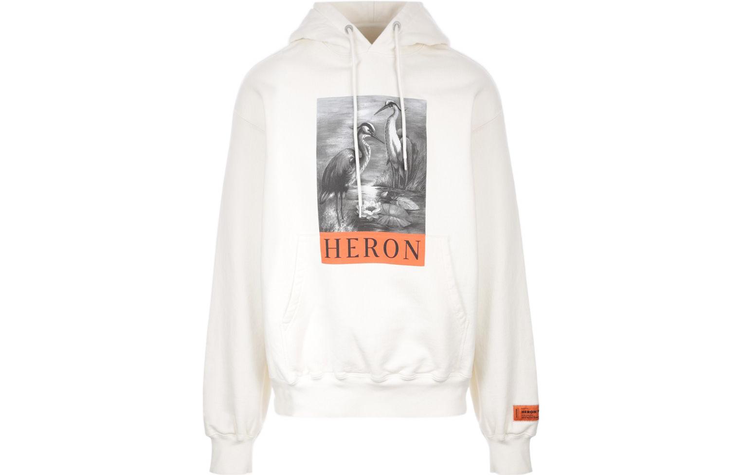 Order Heron Preston FW22 Hoodie Lengan Panjang Cetak Huruf Beige Sweater. HMBB024C99JER0030110