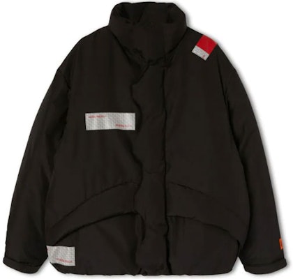 헤론 프레스톤 FW22 레터 프린트 스탠드 칼라 재킷 블랙 남성웨어. HMED012F22FAB0011000 Order 헤론 프레스톤 FW22 레터 프린트 스탠드 칼라 재킷 블랙 남성웨어. HMED012F22FAB0011000