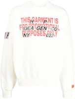 Heron Preston FW22 Slogan Print Crewneck Long Sleeve Sweatshirt White Men’s HMBA020F22JER0040125 Heron Preston FW22 Slogan Print Crewneck Long Sleeve Sweatshirt White Men’s HMBA020F22JER0040125