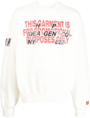 Heron Preston FW22 Slogan Print Crewneck Long Sleeve Sweatshirt White Men’s HMBA020F22JER0040125 Buy Heron Preston FW22 Slogan Print Crewneck Long Sleeve Sweatshirt White Men’s HMBA020F22JER0040125