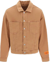 Heron Preston FW22 Solid Pocket Button-Up Jacket Brown Mens HMYE011F22FAB0016400 Heron Preston FW22 Solid Pocket Button-Up Jacket Brown Mens HMYE011F22FAB0016400