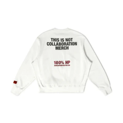 Heron Preston FW22 White Letter Print Crewneck Casual Sweatshirt Men HMBA020S23JER0070110