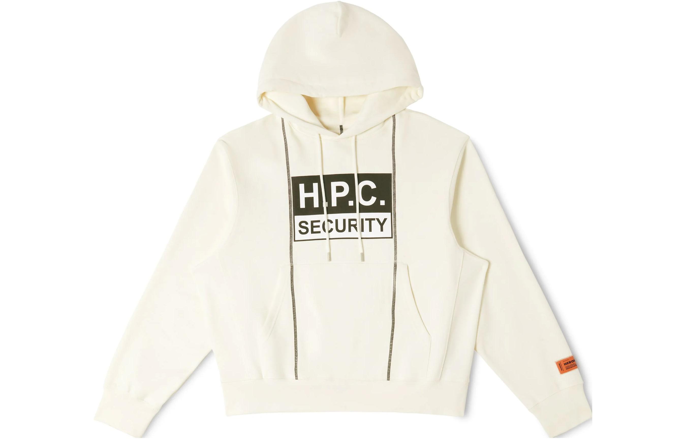 Heron Preston FW23 Letter Hoodie Off-White Long Sleeve HMBB024F23JER0090410