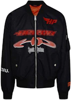 Heron Preston Graphic Zip Jacket Black Unisex HMEH007F23FAB0011025 Heron Preston Graphic Zip Jacket Black Unisex HMEH007F23FAB0011025