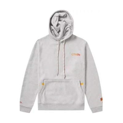 Heron Preston Gray Hoodie with Letter Print HMBB004S186040190719