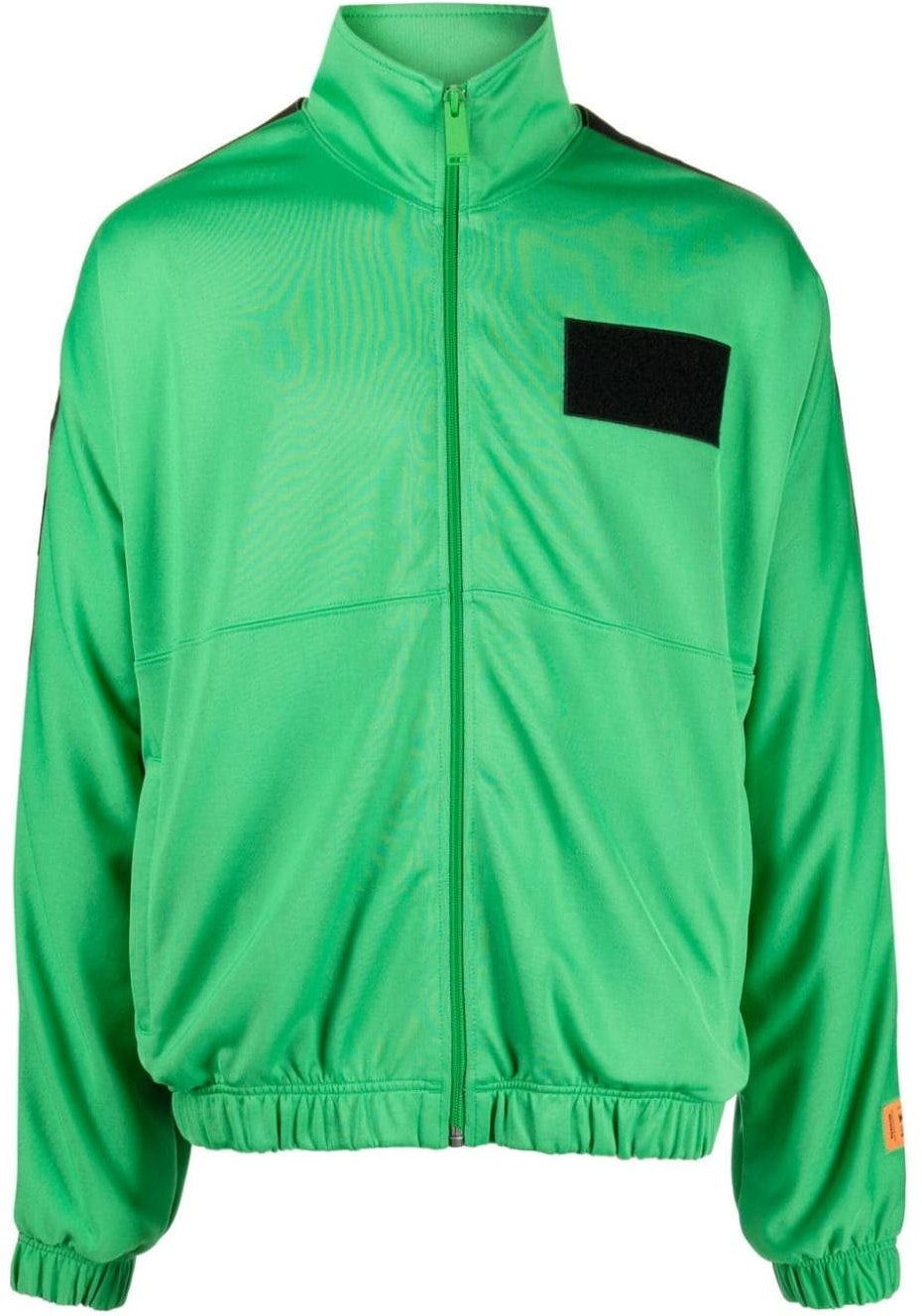 heron-preston-green-solid-zip-up-jacket-with-stand-collar-hmbd-006-f23-jer-0025000