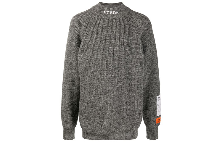 Heron Preston Grey Turtleneck Sweater HMHF001F20KNI0010900