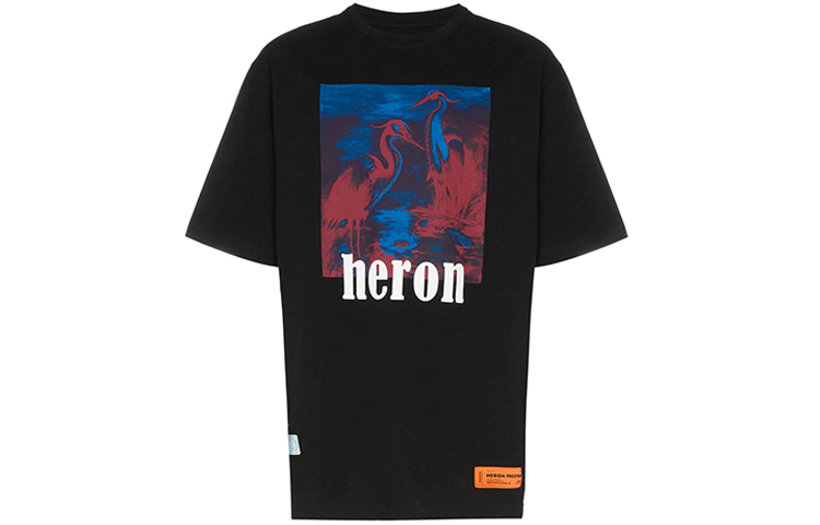 HERON PRESTON Heron Graphic Unisex Short Sleeve T-Shirt HMAA001S196320381088