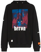 Heron Preston Heron Print Hoodie Unisex Black HMBB001S197570381088 Heron Preston Heron Print Hoodie Unisex Black HMBB001S197570381088