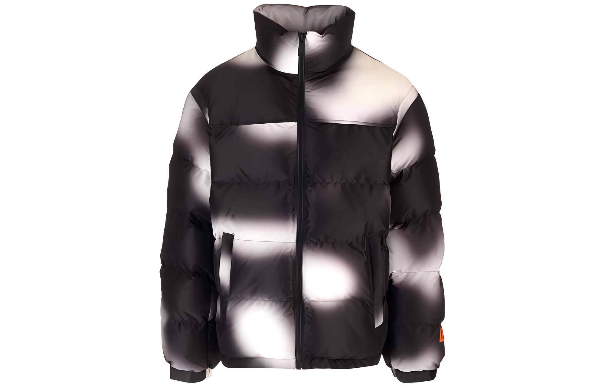 Heron Preston High-Neck Zip Puffer Jacket Black HMEJ001F23FAB0020110