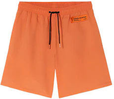 HERON PRESTON High-Waisted Straight Shorts Orange HMFA005C99FAB0012200 HERON PRESTON High-Waisted Straight Shorts Orange HMFA005C99FAB0012200