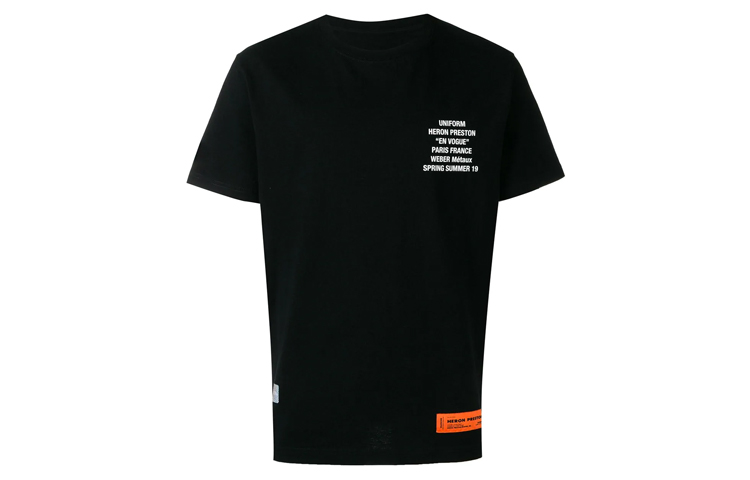 Heron Preston Iron Worker Graphic Tee Unisex Black HMAA001S196320261088