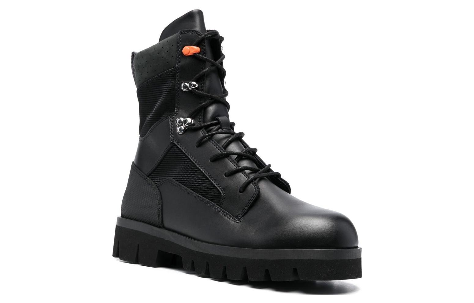 Order Bottes en Cuir à Lacets Heron Preston ''Noir'' HMIE002F22LEA0011010