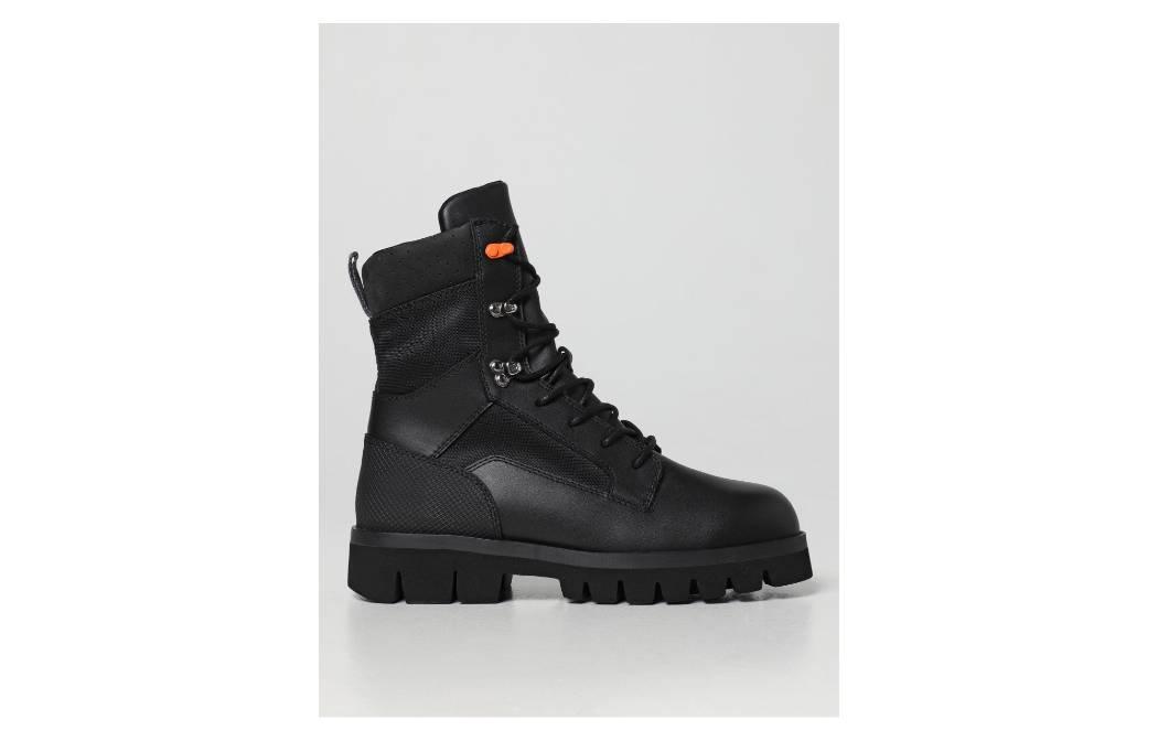 Lookbook Bottes en Cuir à Lacets Heron Preston ''Noir'' HMIE002F22LEA0011010