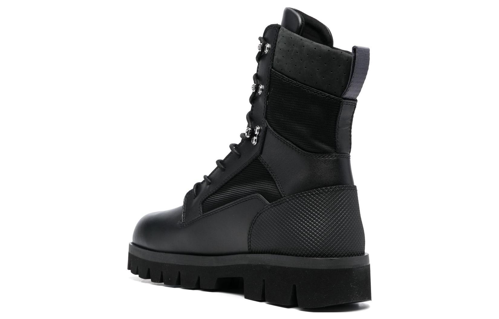 Purchase Bottes en Cuir à Lacets Heron Preston ''Noir'' HMIE002F22LEA0011010