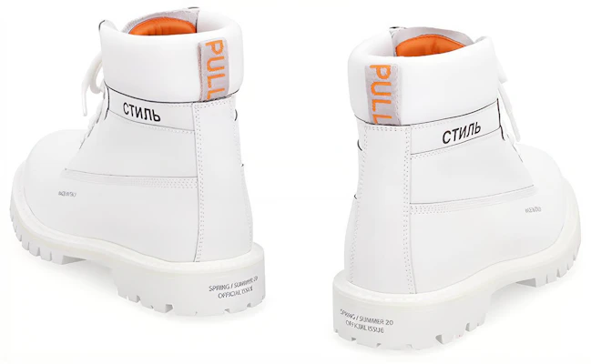 Bottes de Sport à Lacets Heron Preston ''Blanc'' HMIA0010S209300780100 Lookbook Bottes de Sport à Lacets Heron Preston ''Blanc'' HMIA0010S209300780100