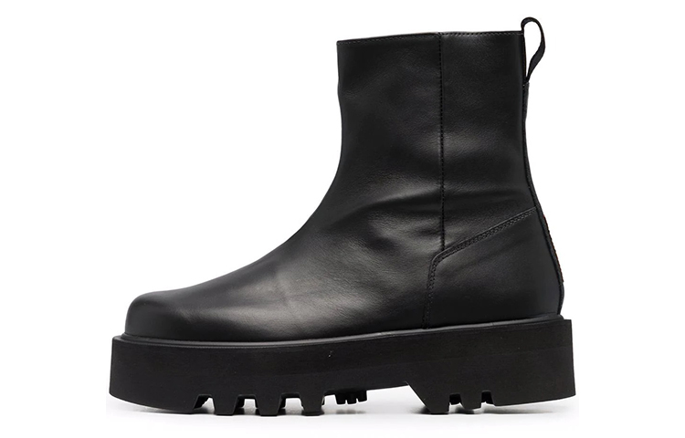 Heron Preston Leather Ankle Boot 'Black' HMID001F21LEA0011010