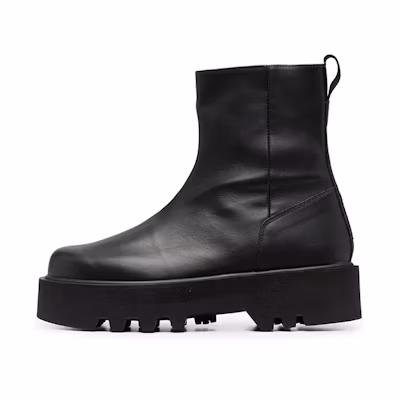 Heron Preston Leather Ankle Boot 'Black'