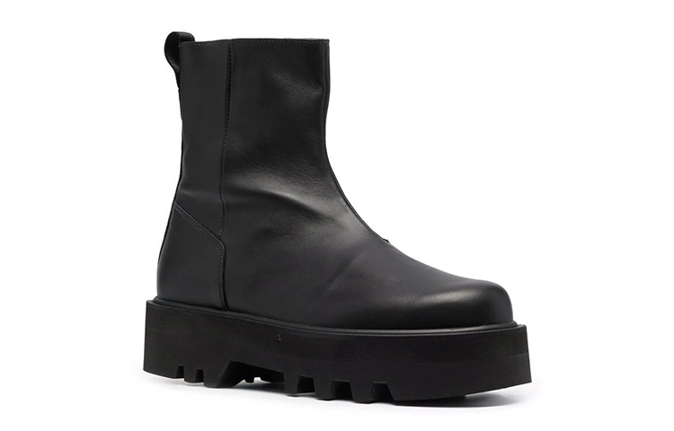 Heron Preston Leather Ankle Boot 'Black' 圖 2