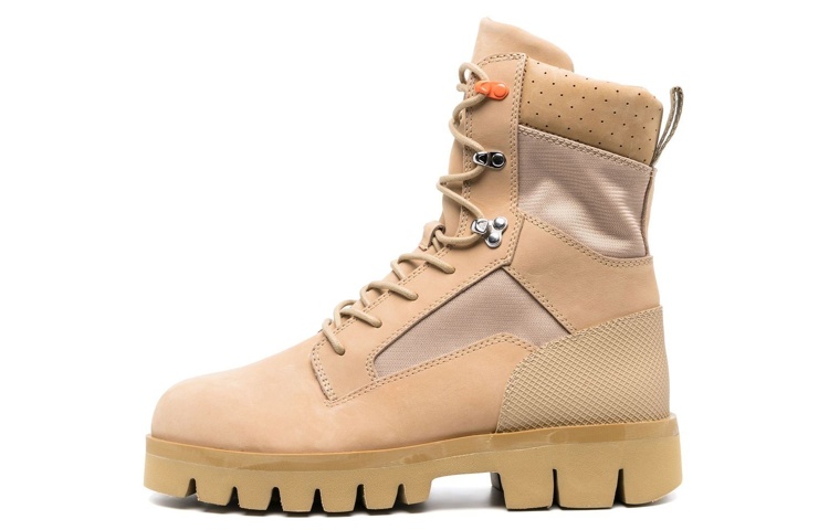 Heron Preston Leather Lace-Up Boots 'Brown' HMIE002F22LEA0016161