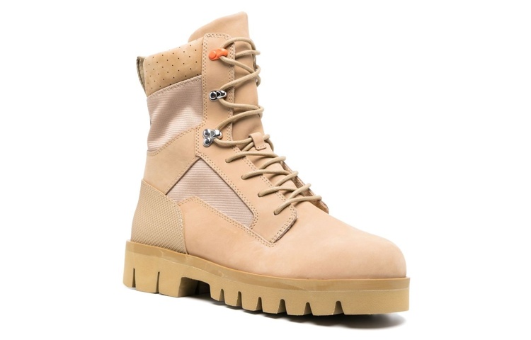 Order Bottes en Cuir Lacées Heron Preston ''Marron'' HMIE002F22LEA0016161