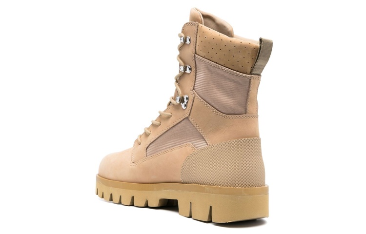 Shop Bottes en Cuir Lacées Heron Preston ''Marron'' HMIE002F22LEA0016161
