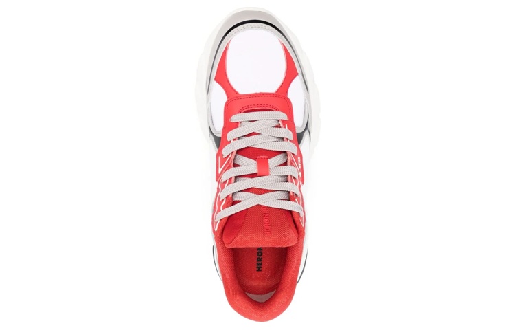 Shop Heron Preston Retro Basse Cuir ''Blanc Orange'' HMIA027S23FAB0020120