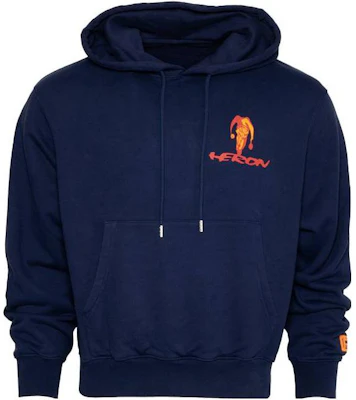 헤론 프레스톤 레터 프린트 오버사이즈 후디 블루 남성용 HMBB024F23JER0084625 Buy 헤론 프레스톤 레터 프린트 오버사이즈 후디 블루 남성용 HMBB024F23JER0084625
