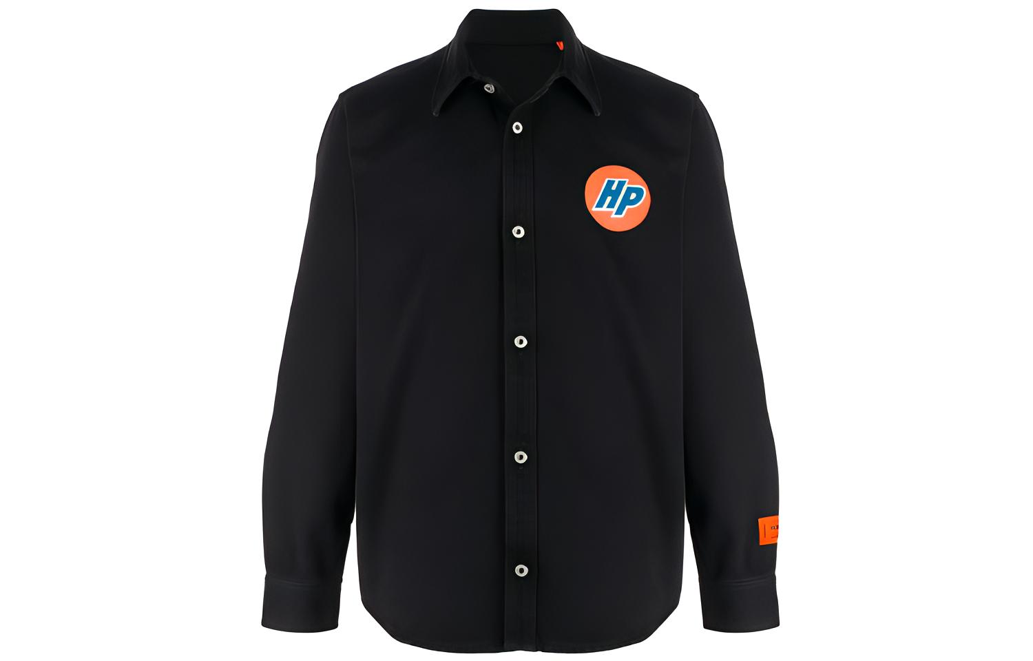 Heron Preston Logo Graphic Solid Jacket Black HMYD001F20DEN00110001000