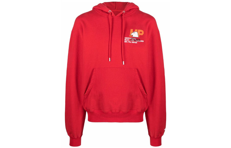 Heron Preston Logo Hoodie Red HMBB017F21JER0072501
