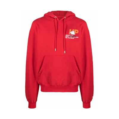 Heron Preston Logo Hoodie Red HMBB017F21JER0072501