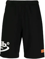 HERON PRESTON Logo Print Elastic Waist Loose Fit Shorts HMCI007R21JER0011001 HERON PRESTON Logo Print Elastic Waist Loose Fit Shorts HMCI007R21JER0011001