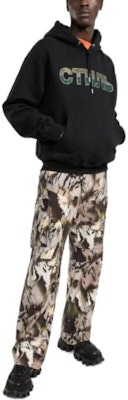 HERON PRESTON Logo Print Hoodie Black HMBB017S22JER0071055 Purchase HERON PRESTON Logo Print Hoodie Black HMBB017S22JER0071055