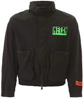 Heron Preston Logo Printed Zip Jacket Black HMEA038S208760131040 Heron Preston Logo Printed Zip Jacket Black HMEA038S208760131040
