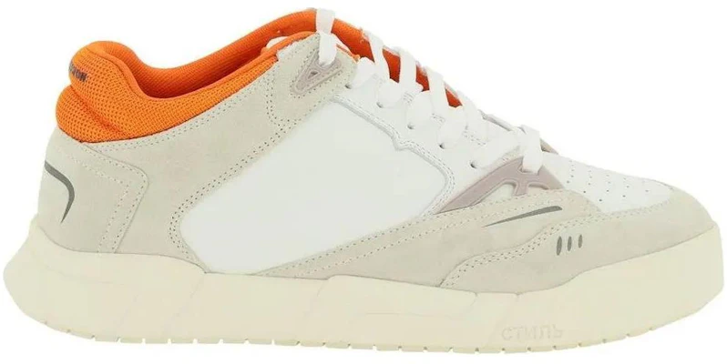 Heron Preston Baskets Basses ''Orange Blanc'' HMIA025F22LEA0012001 Order Heron Preston Baskets Basses ''Orange Blanc'' HMIA025F22LEA0012001