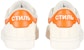 Heron Preston Low Top Kulit Sneaker 'Putih Oren' HMIA017S22LEA0010120