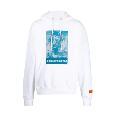 Heron Preston Minimal Graphic Hoodie White () HMBB015R21JER0020145