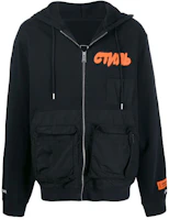 Heron Preston Multi-Pocket Hooded Jacket Black HMBE003S208960271088 Heron Preston Multi-Pocket Hooded Jacket Black HMBE003S208960271088
