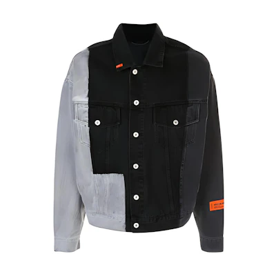 Heron Preston Multicolor Contrast Panel Jacket Men’s Black Long Sleeve HMYE005S20797006R119