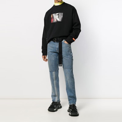 Sudadera Negra HERON PRESTON NASA para Hombre de Algodón con Gráfico HMBA003F198080191088 Lookbook Sudadera Negra HERON PRESTON NASA para Hombre de Algodón con Gráfico HMBA003F198080191088