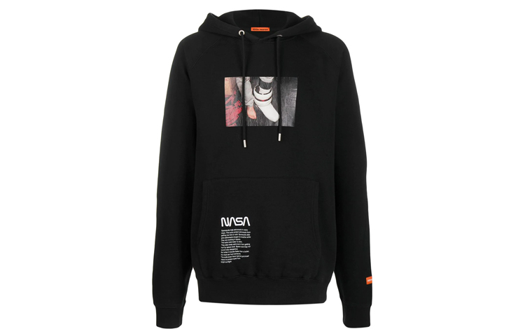 Heron Preston NASA Graphic Hoodie Unisex Black HMBB001F198080191088