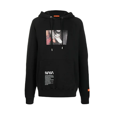 Heron Preston NASA Graphic Hoodie Unisex Black HMBB001F198080191088