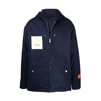 Heron Preston Patch Label Hooded Jacket HMEA070F21FAB0024500