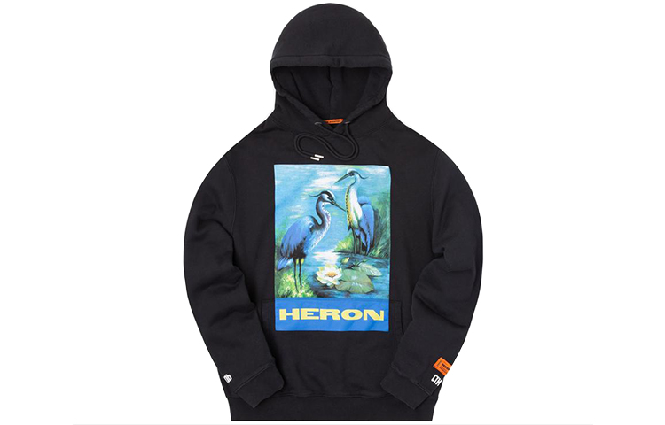 Heron Preston Permanent Black Unisex Hoodie HMBB004F198080010488